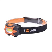 Solight čelová LED svítilna, 3W COB, 3x AAA