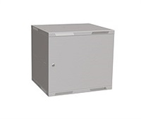 Nástenný rozvádzač Solarix SENSA LITE 9U 450 mm, plechové dvere, RAL 7035 SENSA-L-9U-545-21-G