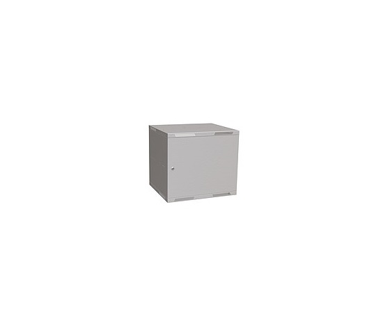 Nástenný rozvádzač Solarix SENSA LITE 9U 450 mm, plechové dvere, RAL 7035 SENSA-L-9U-545-21-G