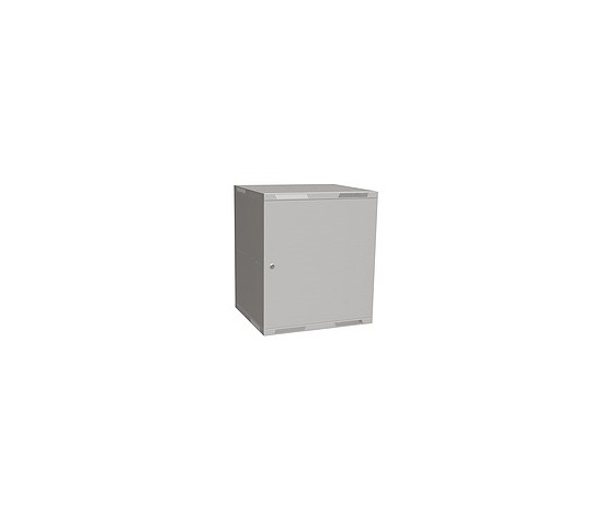 Nástenný rozvádzač Solarix SENSA LITE 12U 450mm, plechové dvere, RAL 7035, SENSA-L-12U-545-21-G