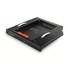 Rám AXAGON RSS-CD12 pre 2.5" SSD/HDD na DVD, 12.7 mm, LED, hliník