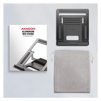 AXAGON STND-L, hliníkový stojan pre notebooky 10" - 16", 4 nastaviteľné uhly