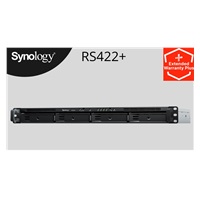 Synology RS422+ RackStation (2C/RyzenR1600/2,6-3,1 GHz/2GBRAM/4xSATA/1xUSB3.0/2xGbE/1xPCIeGen3)