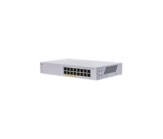 Cisco switch CBS110-16PP (16xGbE, 8xPoE+, 64W, fanless) - REFRESH