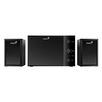 Reproduktory GENIUS SW-2.1 350/ 2.1/ 15W/ drevený/ čierny