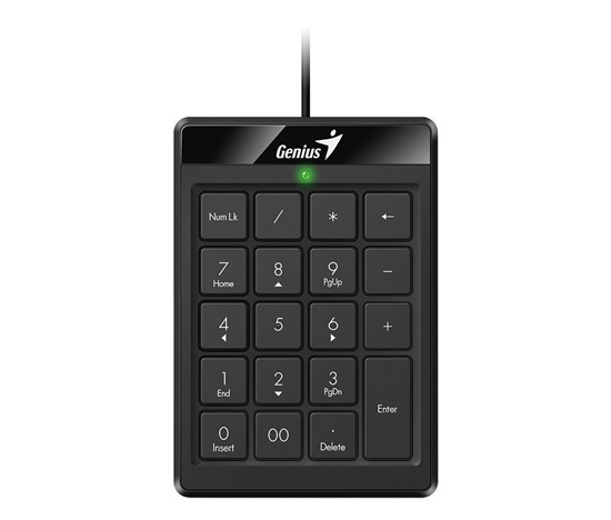 GENIUS numerická klávesnice NumPad 110/ Drátová/ USB/ slim design/ černá