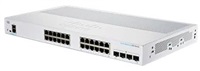 Cisco switch CBS250-24T-4X (24xGbE,4xSFP+,fanless) - REFRESH