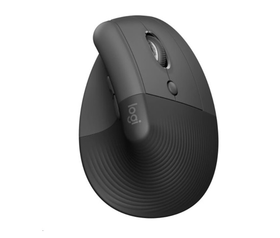 Logitech Lift Vertical Ergonomic Mouse, graphite/black