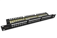 Solarix Patch panel 24 x RJ45 CAT6 UTP s prepojovacou lištou 1U SX24L-6-UTP-BK-N
