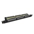 Solarix Patch panel 24 x RJ45 CAT6 UTP s prepojovacou lištou 1U SX24L-6-UTP-BK-N