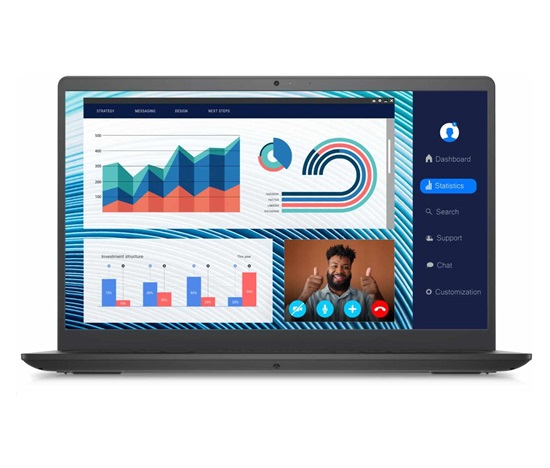 DELL NTB Vostro 3420|i5-1135G7|8GB|512GB SSD|14.0 "FHD|GeForce MX350|FgrPr |3 Cell|65W|WLAN|Backlit Kb|W11 Pro|3Y NBD