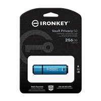 Kingston 256GB IronKey Vault Privacy 50 Šifrovanie AES-256, FIPS 197