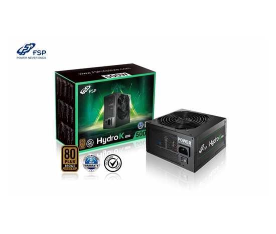 Napájací zdroj Fortron 500W HYDRO K PRO 500, 80PLUS Bronze, 230V