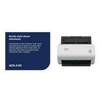 Skener BROTHER ADS-4100 DUALSKEN A4 35 str./70dual 600x600 60ADF USB
