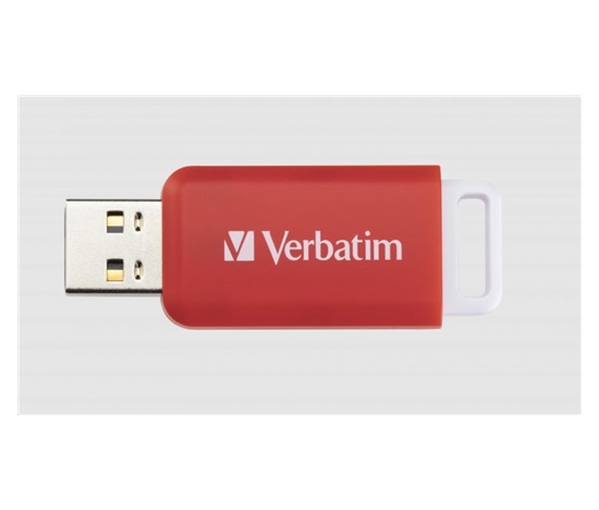 VERBATIM Flash disk 16GB DataBar USB 2.0 Disk, červený