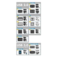 PremiumCord kabel prodlužovací USB 2.0, A-A, 1m, černá