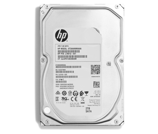 Pevný disk HP 2 TB SATA 6 Gb/s 7200 Enterprise podporovaný v osobných pracovných staniciach