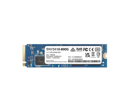 Synology M.2 2280 SSD SNV3410-800G (NAS) (800GB, NVMe)