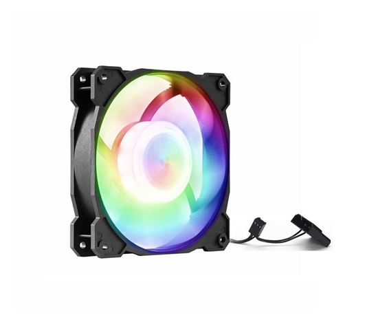 1stCOOL Statický RGB ventilátor 12cm, 3+4pin