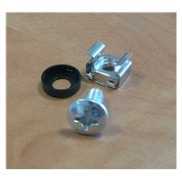 PremiumCord Sada montážní do racku ,50x šroub M6, 50x nut, 50x plastová podložka