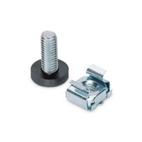 PremiumCord Sada montážní do racku ,50x šroub M6, 50x nut, 50x plastová podložka