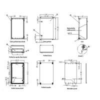 XtendLan 19" univerzální rozvaděč s montážní deskou, krytí IP66, šířka 500mm, hloubka 300mm, výška 500mm, šedý