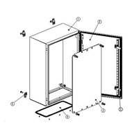 XtendLan 19" univerzální rozvaděč s montážní deskou, krytí IP66, šířka 380mm, hloubka 210mm, výška 380mm, šedý
