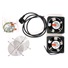 19" ventilace pro nástěnné rozvaděče XtendLan, 2 ventilátory, napájecí kabel, spojovací materiál