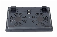 Stojan na notebook GEMBIRD NBS-2F15-05, pre notebooky do 15,6", LED, čierny