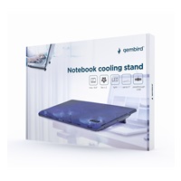 Stojan na notebook GEMBIRD NBS-2F15-05, pre notebooky do 15,6", LED, čierny