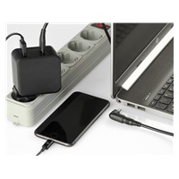GEMBIRD Univerzálny adaptér NPA-PD60-01 pre notebook, Type-C PD, USB, 60 W