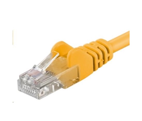PremiumCord Patch kábel UTP RJ45-RJ45 CAT6 0.25 m žltá