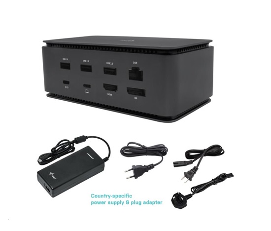 iTec USB4 Kovová dokovacia stanica Dual 4K HDMI DP s Power Delivery 80 W + Univ.Nabíjanie. 112W