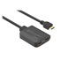 PremiumCord HDMI 2.0 Mini splitter 1-2 Pigtail 4Kx2K@60Hz HDCP2.2 Downscaler