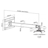 Reflecta VESTA 152S nástěnný držák dataprojektoru