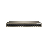 Tenda TEG1016M - 16-port Gigabit Ethernet Switch, 10/100/1000 Mbps, Fanless, Kov