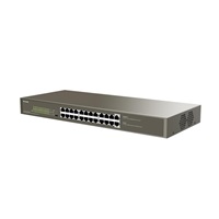 Tenda TEG1124P-24-250W - PoE AT Switch 235Watt, 24xRJ45 Switch s 24x 10/100/1000 Mbps PoE, Kov