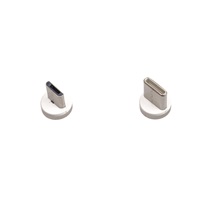 PREMIUMCORD Magnetický nabíjací a dátový kábel micro USB a USB-C 1 m, červený