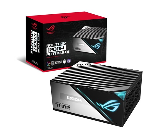 ASUS zdroj ROG THOR 1200W Platinum II, 80+ Platinum, 135mm Fan, ARGB
