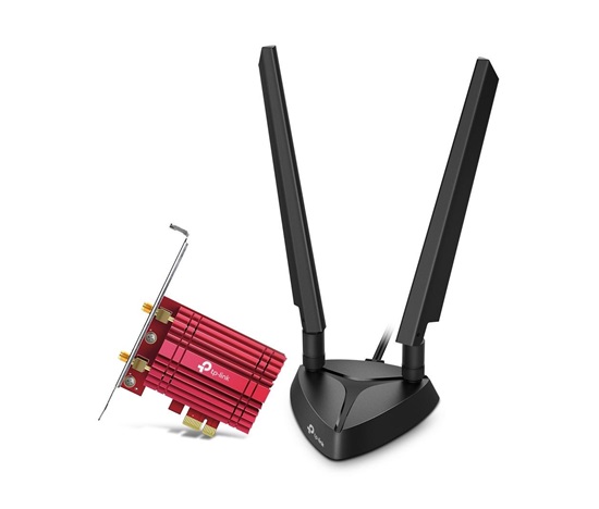 TP-Link Archer TXE75E WiFi6E PCIe adapter (AXE5400,2,4GHz/5GHz/6GHz,Bluetooth5.2)