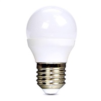 Solight LED žárovka, miniglobe, 6W, E27, 6000K, 510lm