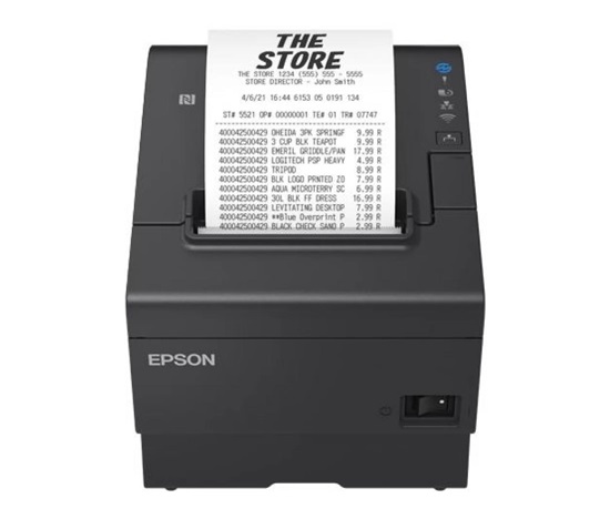 Epson TM-T88VII, USB, USB Host, RS232, Ethernet, ePOS, black