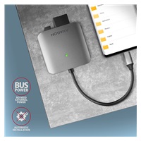 AXAGON CRE-S3C, USB-C 3.2 Gen 1 - čítačka kariet SUPERSPEED, 3-slot & lun SD/microSD/CF, podpora UHS-II