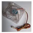 EUROCASE ventilátor 80mm, 12V/0,15A, prosvětlený RGB (3-pin)