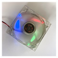EUROCASE ventilátor 80mm, 12V/0,14A, prosvětlený RGB (molex)