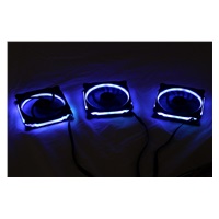 EUROCASE ventilátor RGB 120mm (Ring type), set 2ks + controller