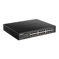 D-Link DGS-1100-24PV2 24-portový gigabitový riadený prepínač PoE, 12x PoE, rozpočet PoE 100 W, bez ventilátora