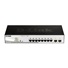 D-Link DGS-1210-08P 10-portový gigabitový inteligentný PoE switch, 8x GbE PoE+, 2x SFP, PoE 65W, bez ventilátora