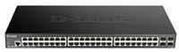 D-Link DGS-1250-52X 52-portový gigabitový inteligentný prepínač, 48x GbE, 4x SFP+
