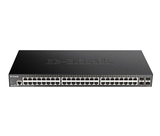 D-Link DGS-1250-52X 52-portový gigabitový inteligentný prepínač, 48x GbE, 4x SFP+